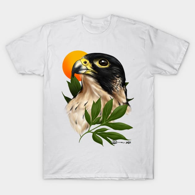 Peregrine Falcon T-Shirt by MetroInk